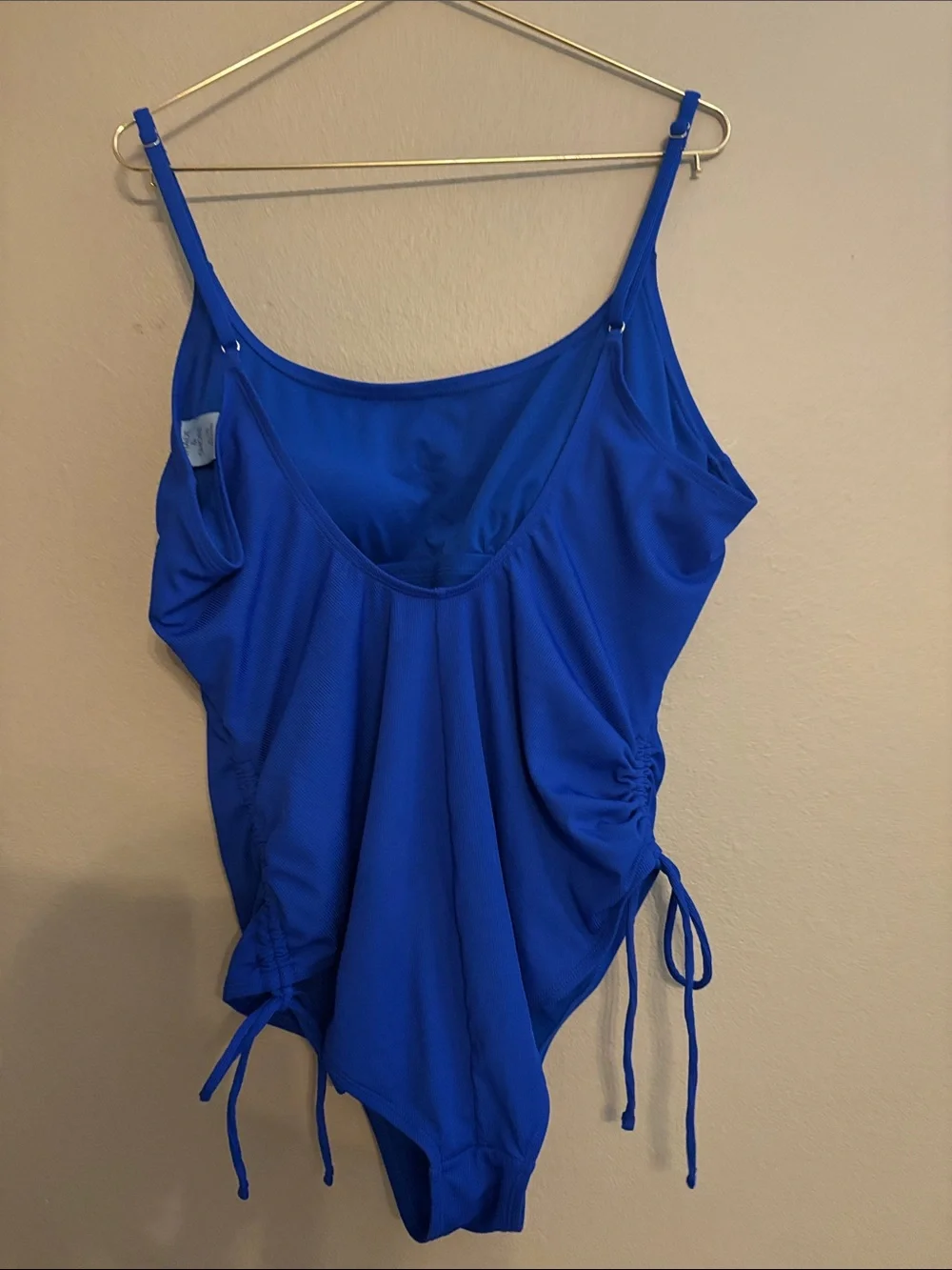Shade & Shore Royal Blue One-Piece Swimsuit with Side Ties